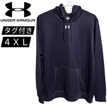 [새상품] 택 포함 언더아머 후드티 4XL 긴팔 검정 블랙
