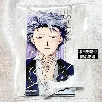 도키메모 GS 리본 타이 아크릴 플레이트 키체인 시라토리 세이지