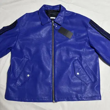 PHILTHEORY 파랑 가죽 자켓