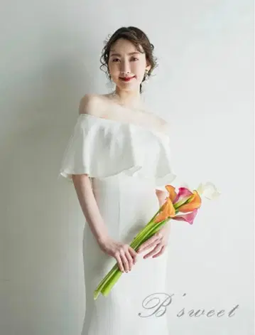 B'sweet 오프숄더 웨딩 드레스