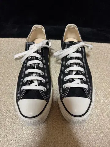CONVERSE ALL STAR 로우컷 스니커즈 블랙 26cm