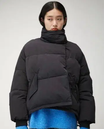 azul by moussy 빅칼라 코트 다운 자켓