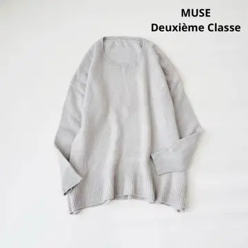 MUSE 두지엠 클라세 알파카 혼방 니트 그레이