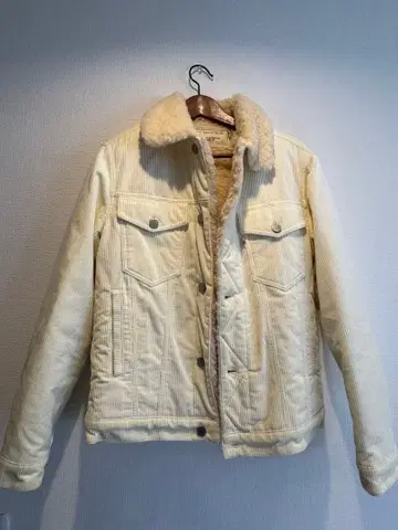 메종 키츠네 보아 옷깃 코듀로이 자켓 S