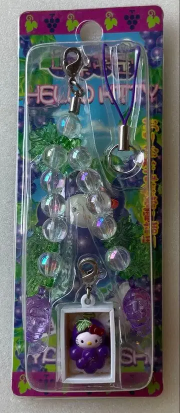 헬로키티 스트랩 야마나시 한정판 포도