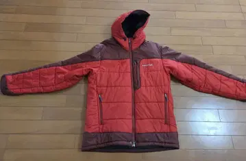 몽벨 플랫 아이언 후드티 빨간색 W 지퍼