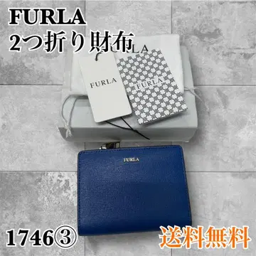 FURLA 접이식 지갑 파랑