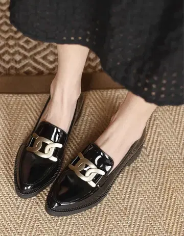 KENPOGEN 에나멜 로퍼 스틸레토 6cmUP