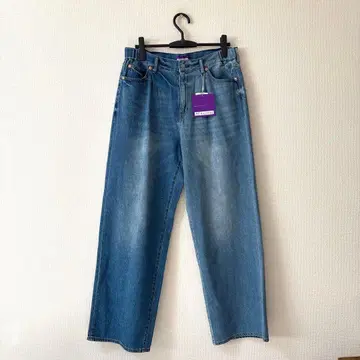 새상품 레이지블루 데님 L USA 코튼 와이드 팬츠