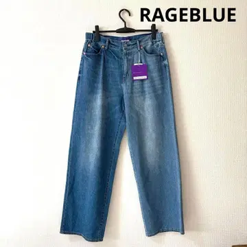 새상품 레이지블루 데님 L USA 코튼 와이드 팬츠