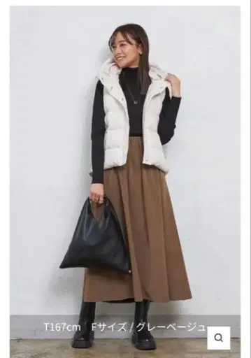 에어리 퓨어 다운 후드 베스트