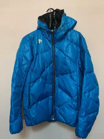 데상트 다운 자켓 블루