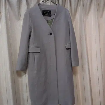 슬로브 이에나 SLOBE IENA 노카라 롱 코트 자켓 점퍼