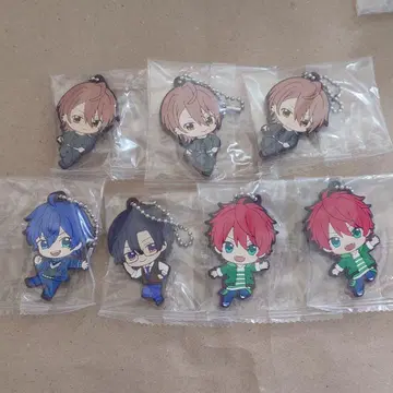 컬러풀 피치 러버 키링 세트