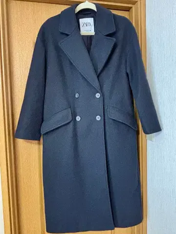 ZARA 네이비 롱 코트 XXS 사이즈