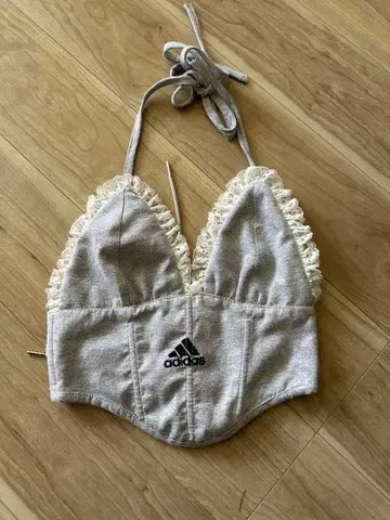 adidas 프릴 리메이크 탱크탑 그레이