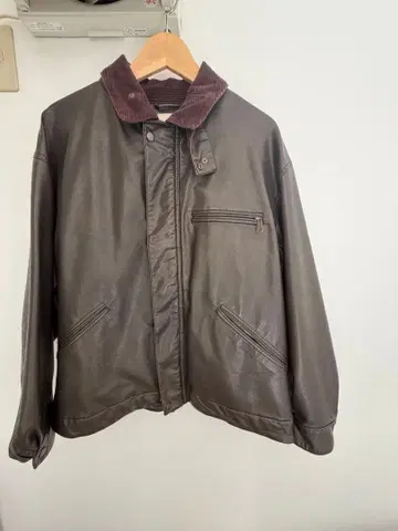 FREAK'S STORE 가죽 자켓 다크 브라운