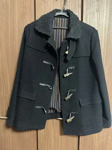 COMME CA ISM 오니기리 더플 코트 M 블랙