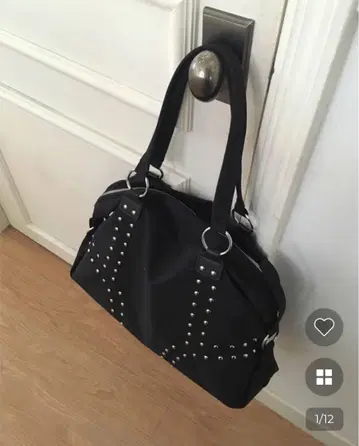 nugu 누그 나일론 스터드 빅 숄더백 한국