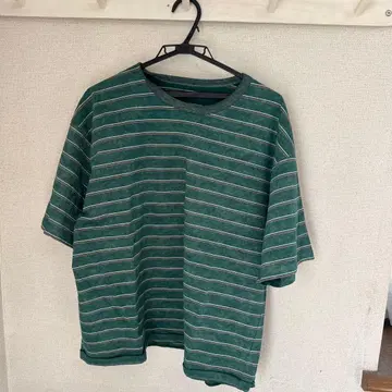 FREAK'S STORE 그린 스트라이프 T셔츠 L 사이즈