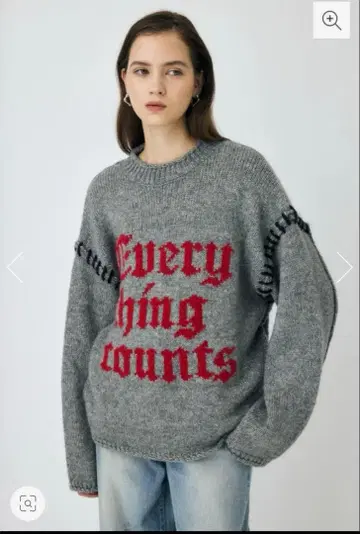 MOUSSY KNITTED WORDS 스웨터