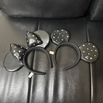 미키 귀 머리띠 블랙 컬러 장식 포함 세트 판매