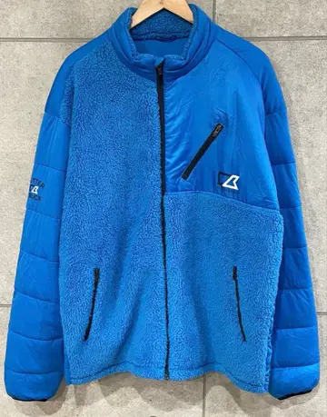 특대형! CUTTER&BUCK 다운 자켓 플리스 절개 블루 3L