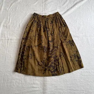gasa*가사 잎 패턴 스커트