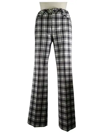 DESCENTE HUITIEME 골프 팬츠 L W65-69 체크