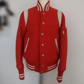 내셔널 스탠다드 바시티 자켓 자켓 빨간색