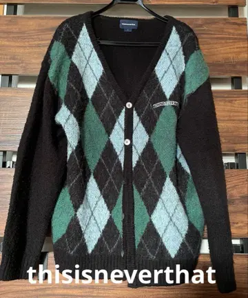 thisisneverthat 디스이즈네버댓 다이아몬드 가디건