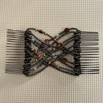 컴플렉스 비즈 비즈 장식 헤어콤 스와로브스키 크리스탈
