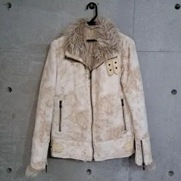 토네이도 마트 인조 모피 짧은 기장 라이더스 블루종 충전솜 겨울 따뜻한