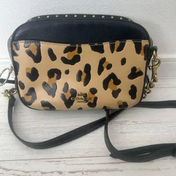 레오파드 무늬 숄더백