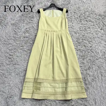 컨디션 최상 '21년 폭시 8만 누보 드레스 원피스 레이스 그린