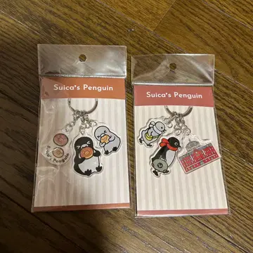 Suica 펭귄 3단 아크릴 키링 2개 세트