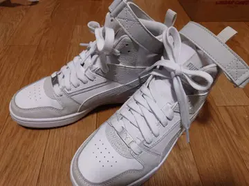 Puma 하이컷 스니커즈 화이트 24.5cm