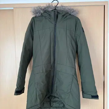 adidas 올리브색 롱 다운 자켓