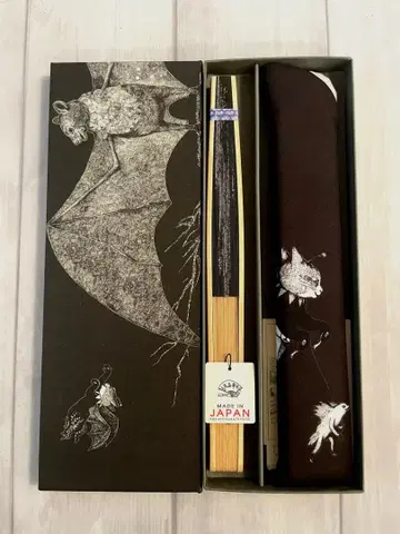 히구치 유코 박쥐 부채 미사용 새상품