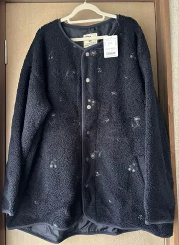 다크 네이비 플리스 보아 자켓 택 포함 새상품