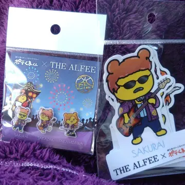 포테곰 x THE ALFEE 핀 배지 스티커