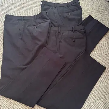 (3개 세트) UNIQLO 네이비 감동 팬츠 허리 79, 길이 76