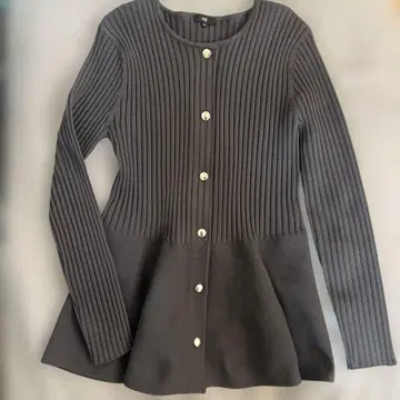 플라스테 홀가먼트 페플럼 가디건 M