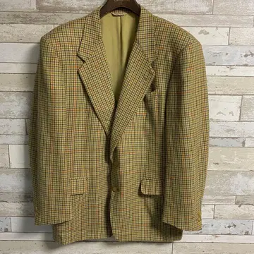 CANALI 캐시미어 100% 건 클럽 체크 2B 자켓 50