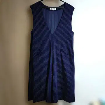 MK 미쉘클랑 네이비 스트라이프 원피스