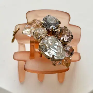 컴플렉스 비즈 핑크 클립 중간 사이즈