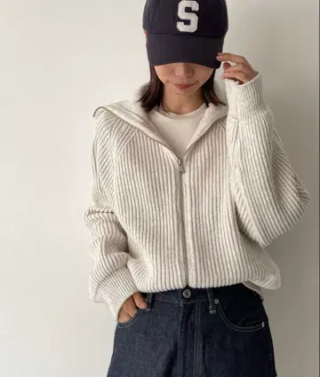 CANAL JEAN El mar 집업 니트 가디건