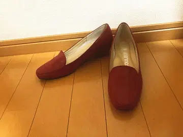 크롤 발리에 힐 빨간색