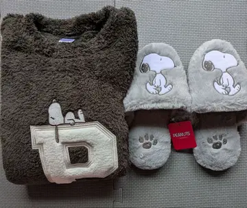 스누피 복슬복슬 트레이닝복 복슬복슬 슬리퍼