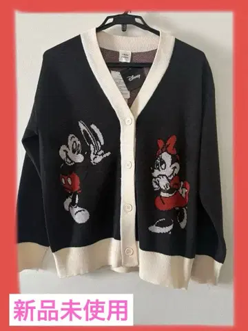 새상품 미키 미니 가디건 M 사이즈 크리스마스 코디 미키미니